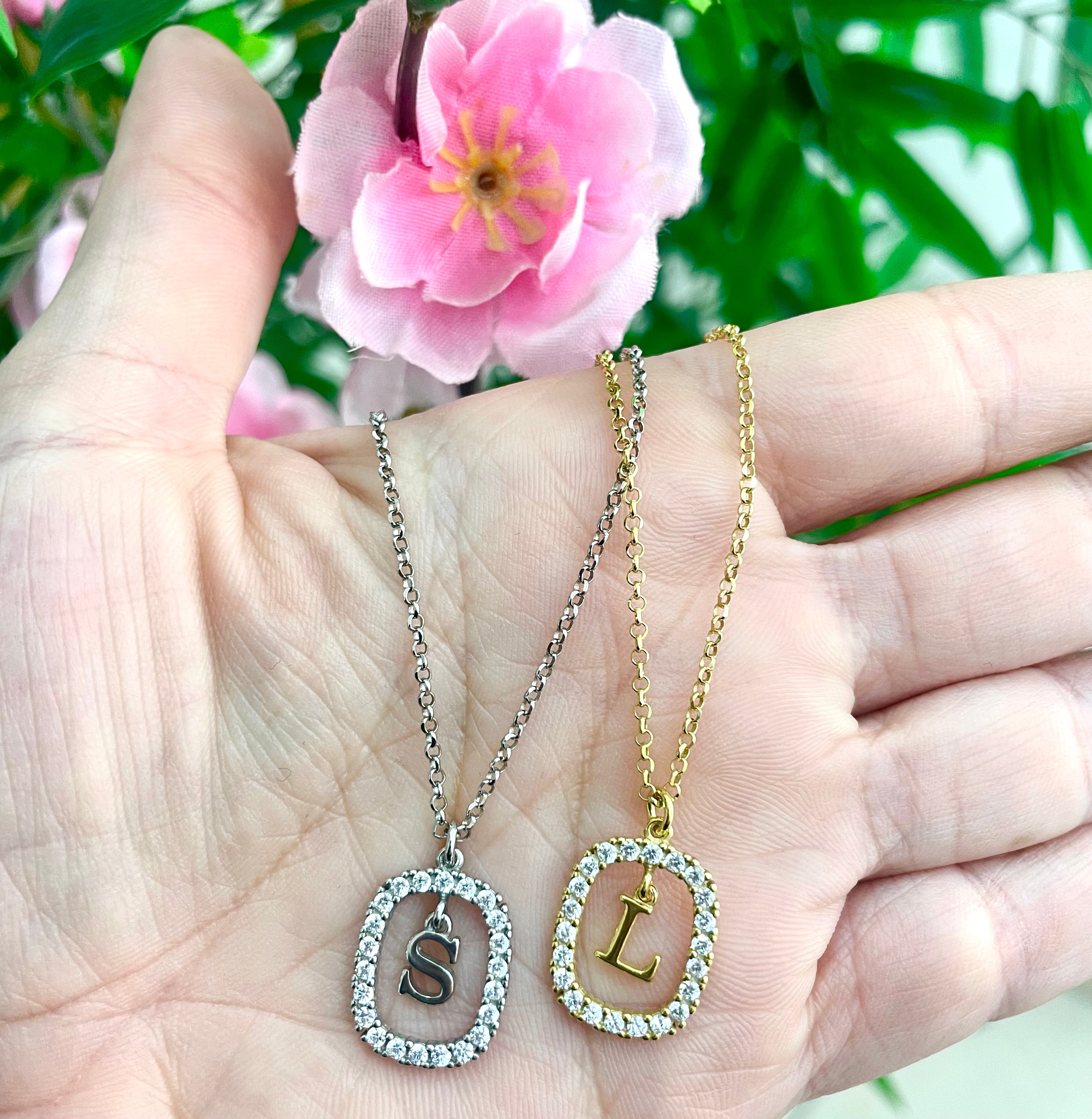 Collana Letter Diamond