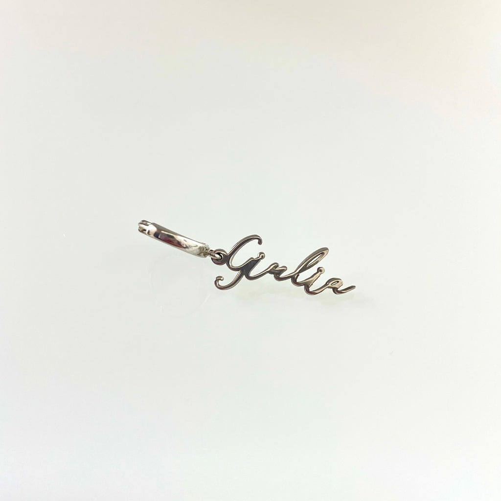 Earring Italic Name