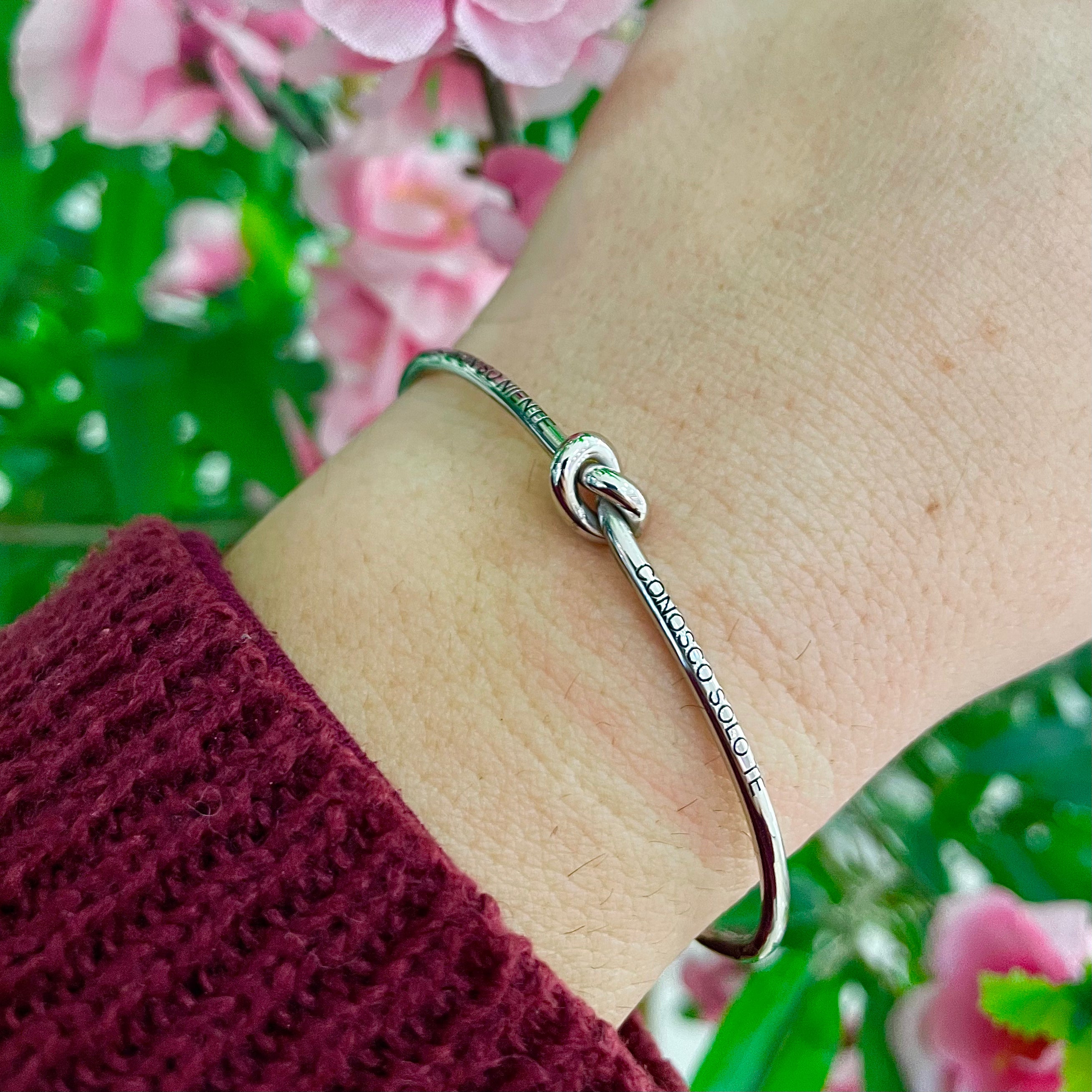 Bracciale Nodo d'Amore con Incisione