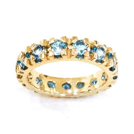 Veretta Maxi Topazio azzurro - Iside® - Gioielli Personalizzati