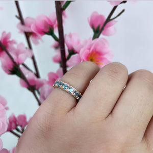 Veretta Maxi Topazio azzurro - Iside® - Gioielli Personalizzati