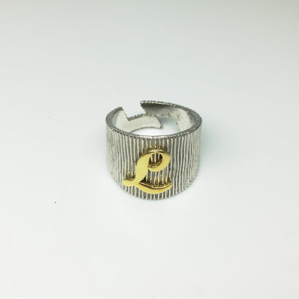Anello Big Letter - Iside Gioielli