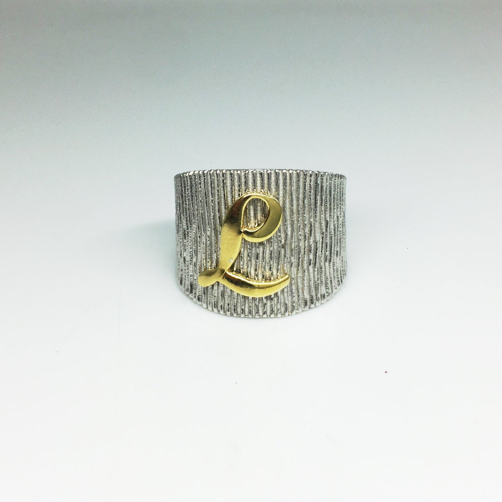 Anello Big Letter - Iside Gioielli