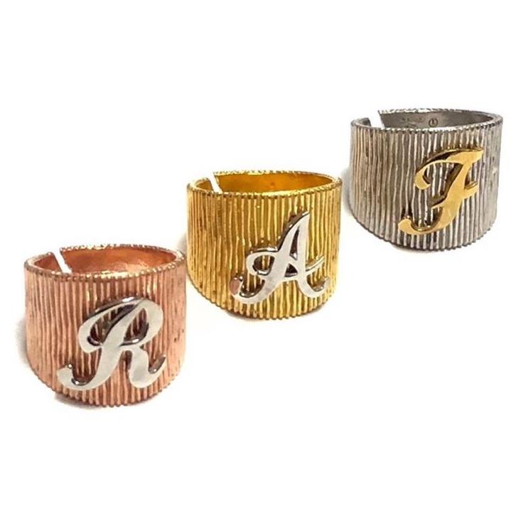 Anello Big Letter - Iside Gioielli