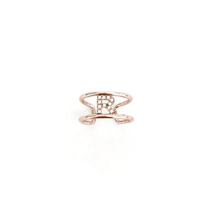 Anello Binario Iniziale - Iside Gioielli