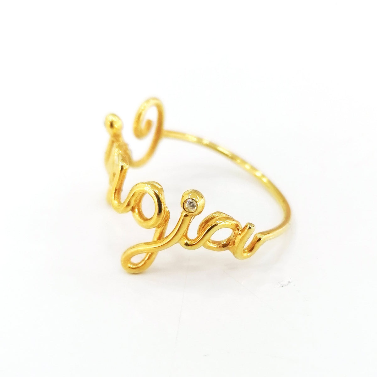 Anello Filo Nome - Iside Gioielli