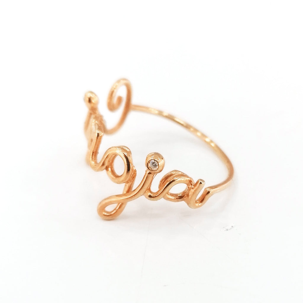 Anello Filo Nome - Iside Gioielli