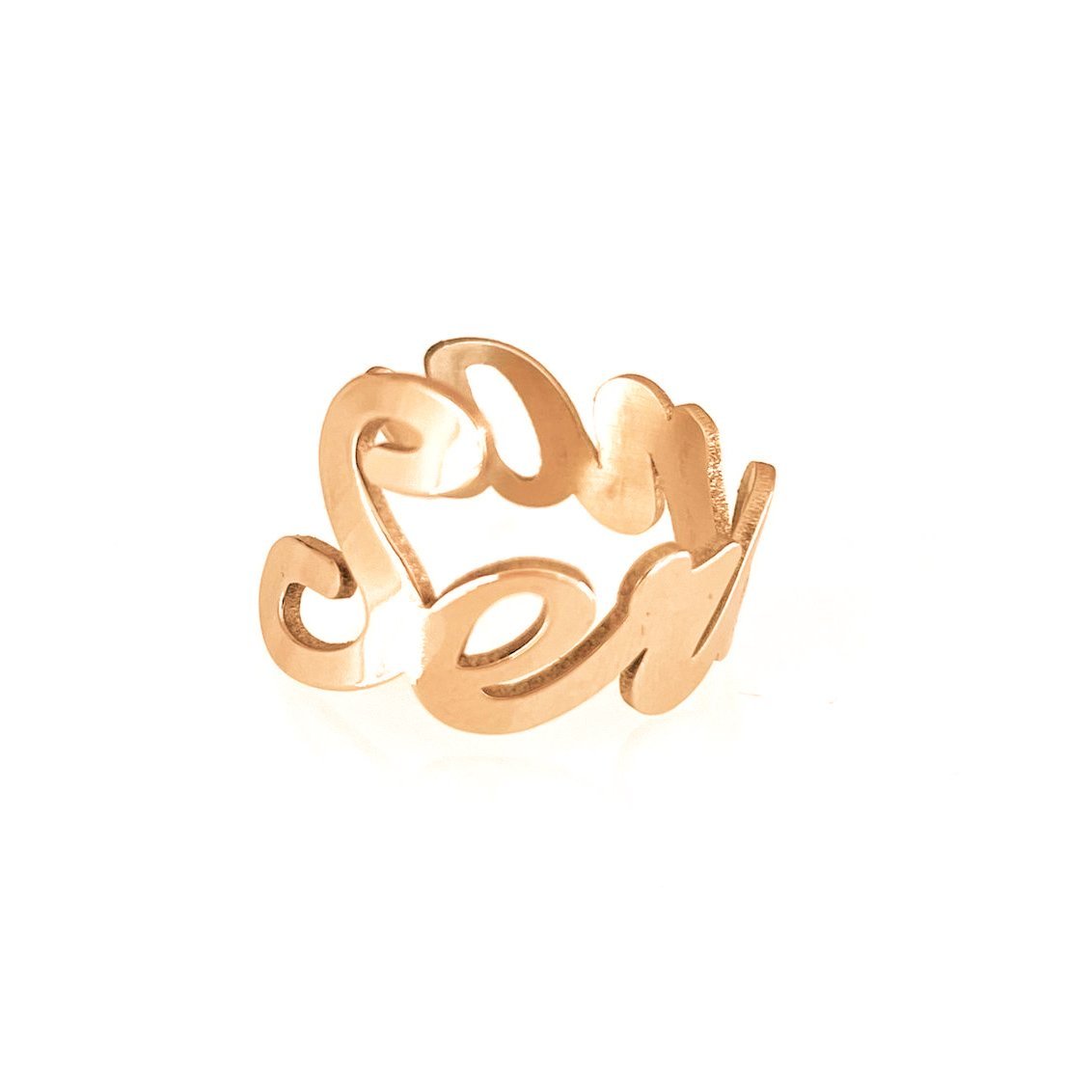 Anello Nome Big - Premium Steel® - Iside® - Gioielli Personalizzati
