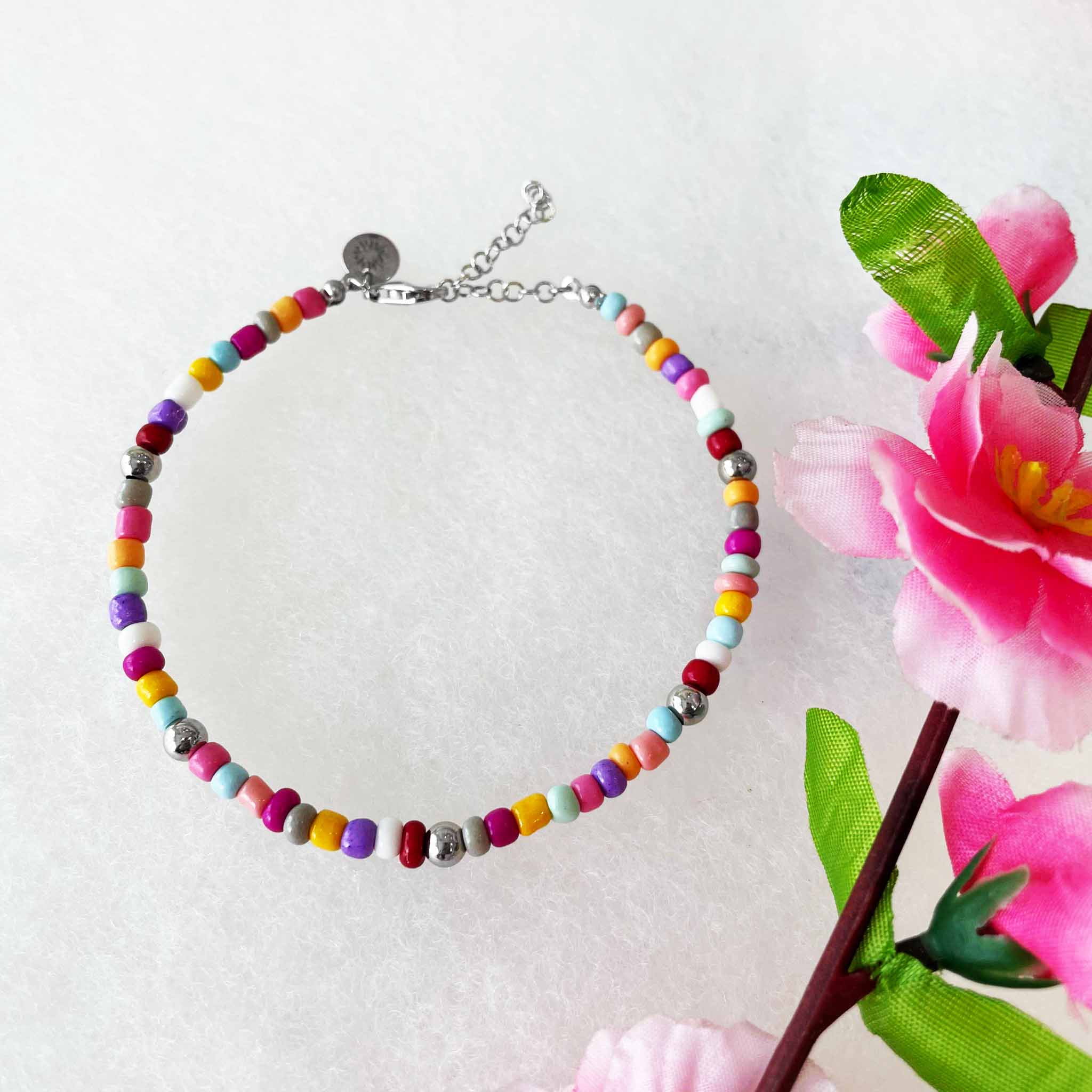 Cavigliera GLASS multicolor - Iside Gioielli®