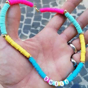 Collana FLUX Multicolor con Elementi e Nome - Iside Gioielli®