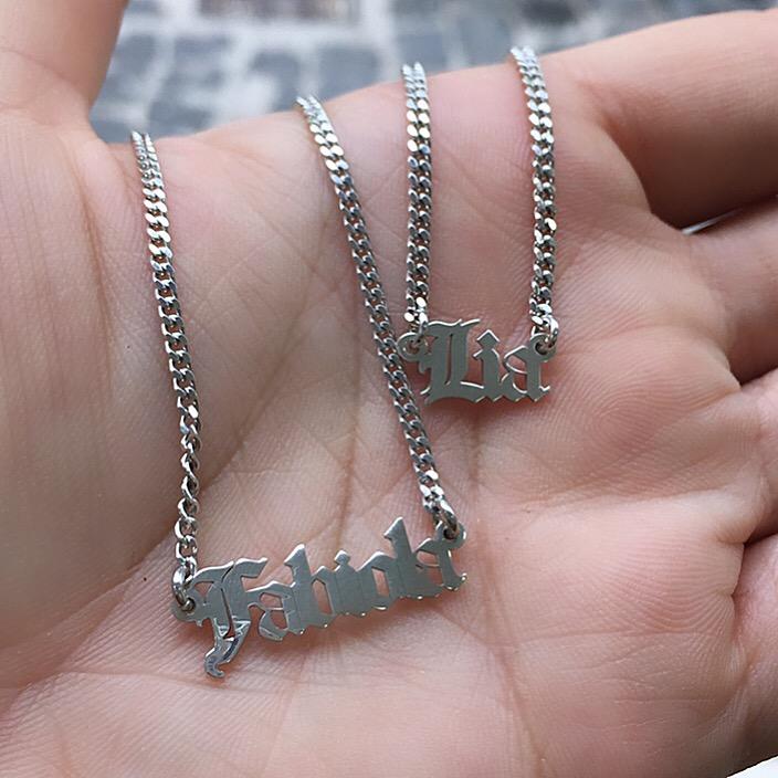 Collana Nome Gotico - Iside Gioielli
