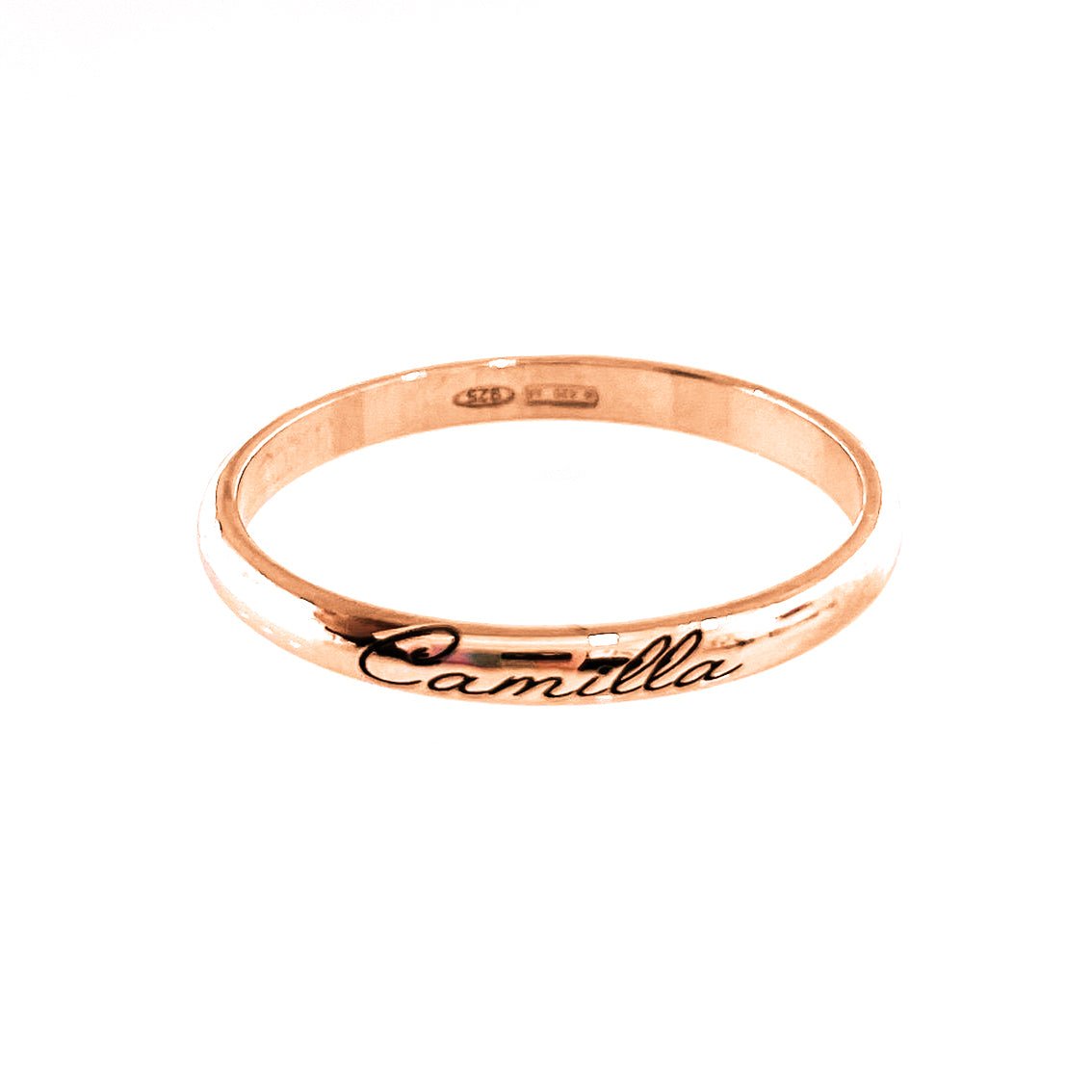 Fedina 2.5 mm con incisione esterna - Iside® - Gioielli Personalizzati