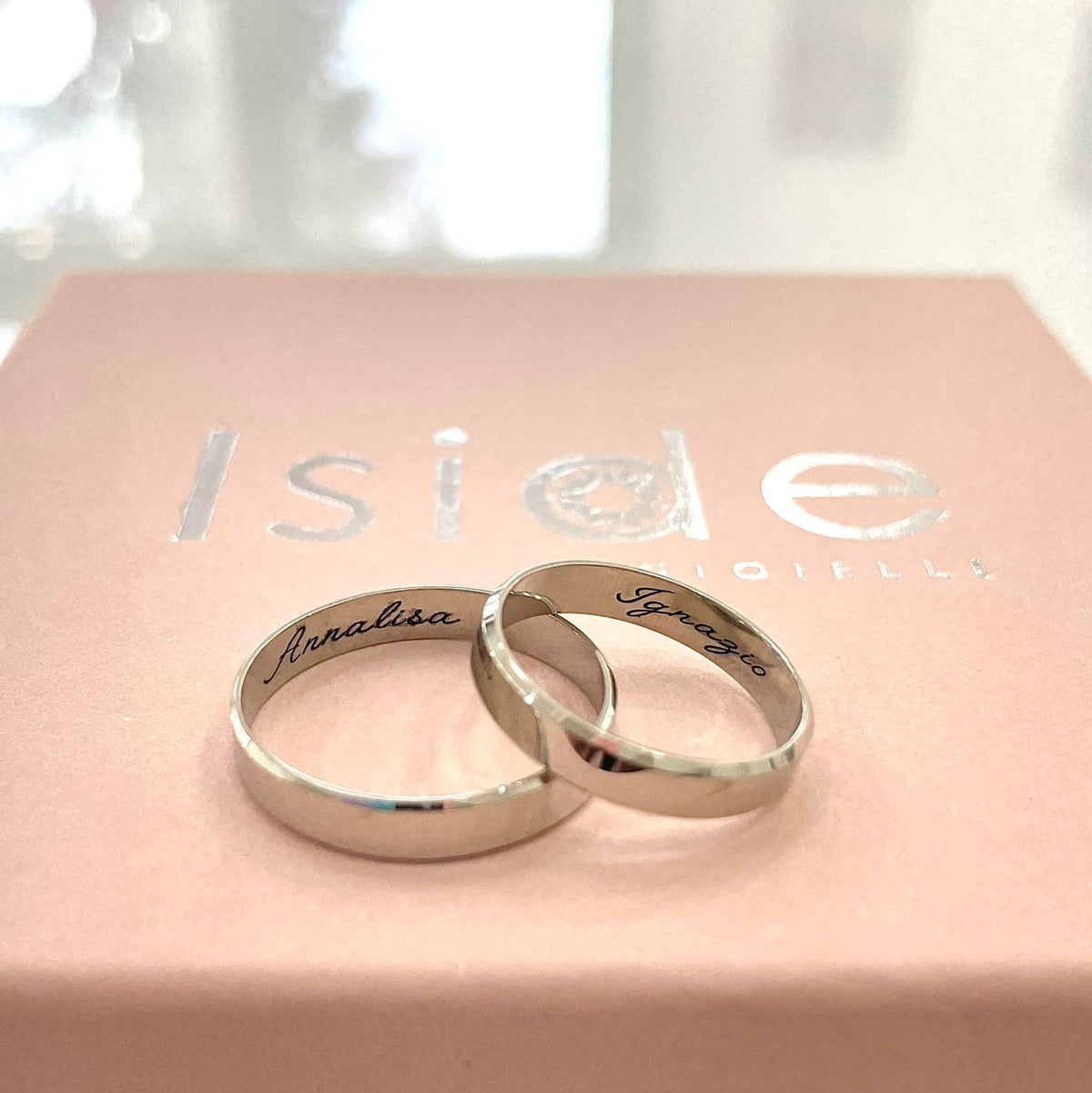 Fedina 3 mm con incisione interna - Iside® - Gioielli Personalizzati