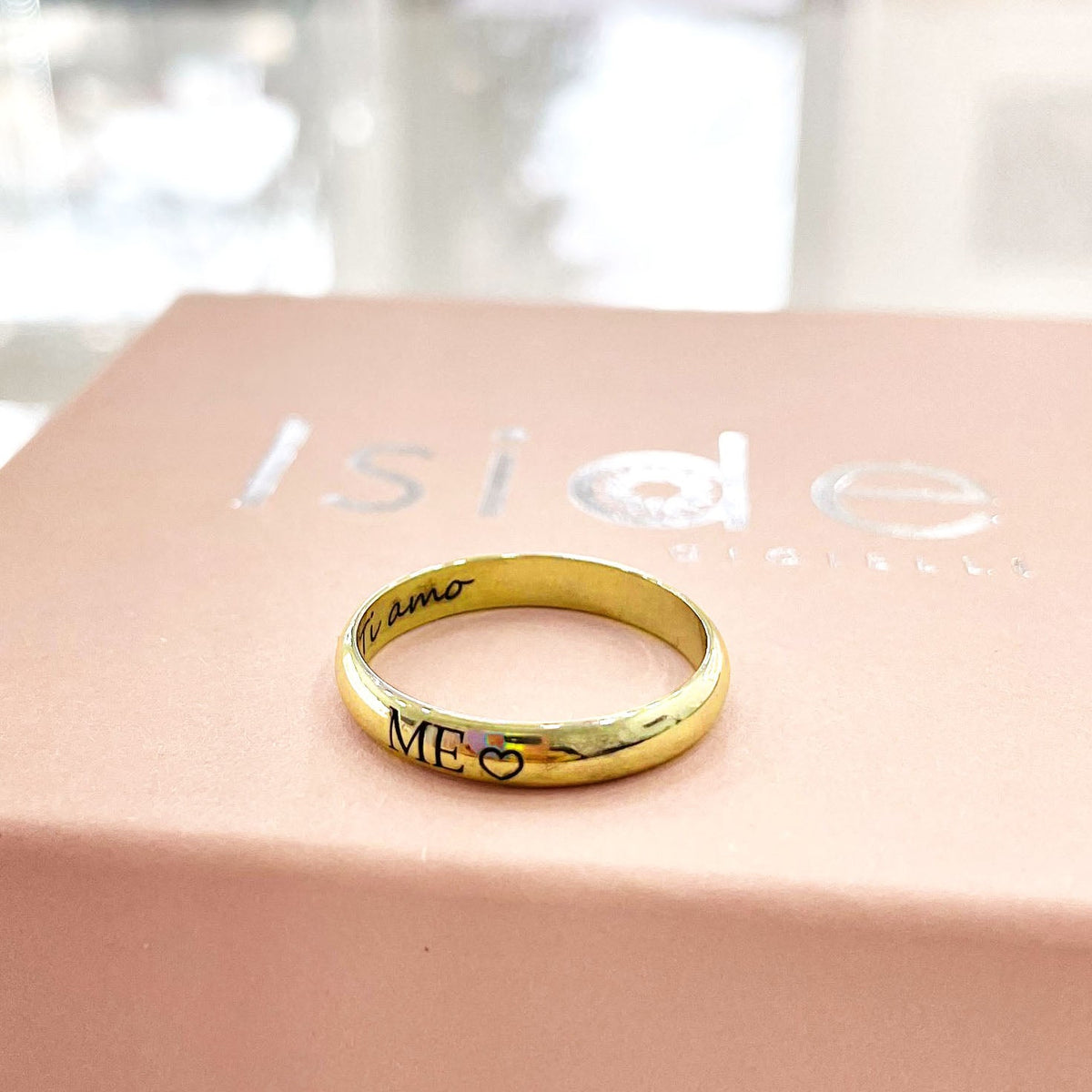 Fedina 4 mm con doppia incisione - Iside® - Gioielli Personalizzati
