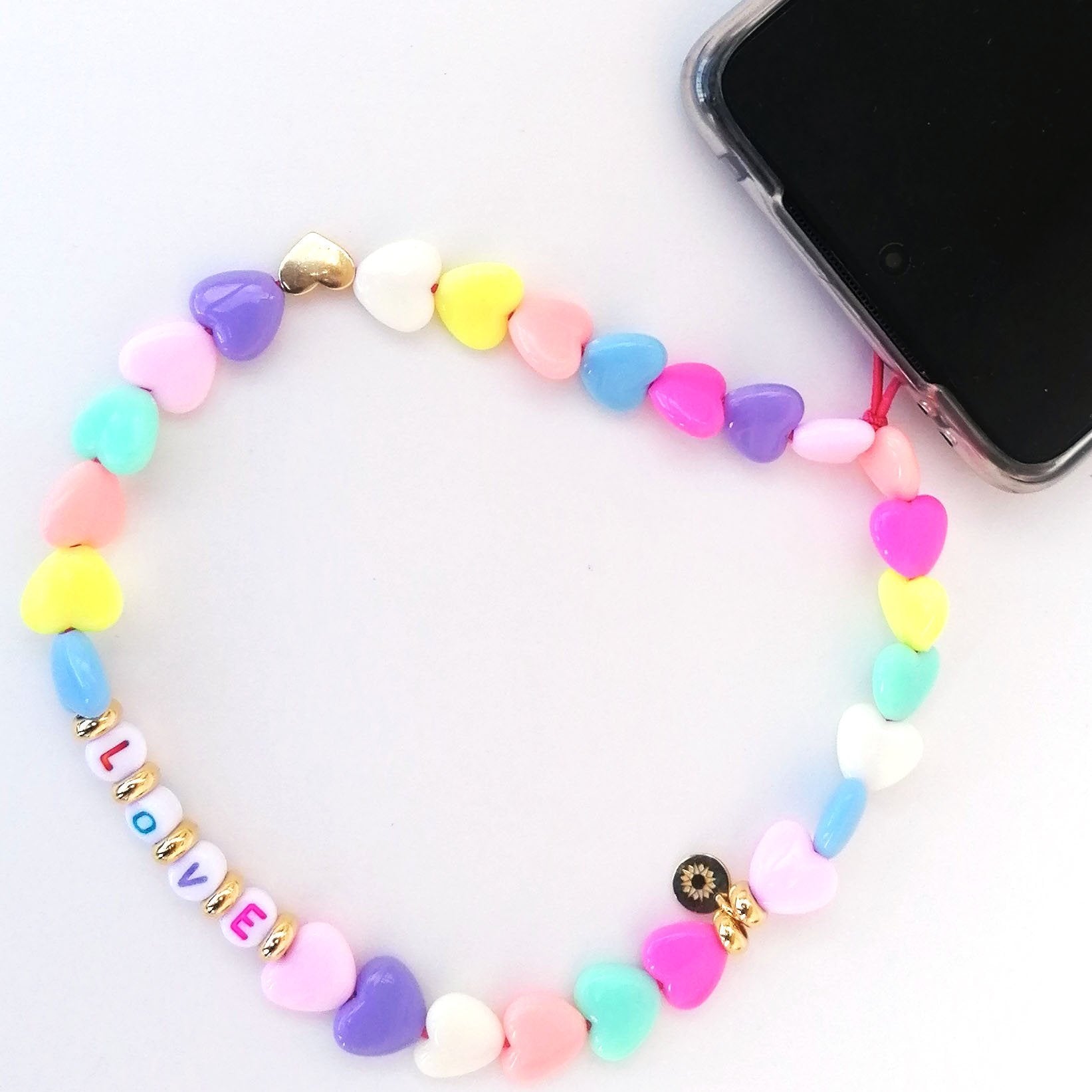 PhoneBead HEARTS Multicolor - Iside Gioielli®